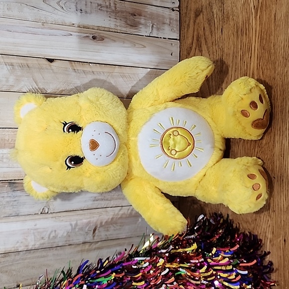 BAB Build A Bear Care Bear Yellow Funshine 18" Bear Stuffed 2016 - Picture 1 of 6